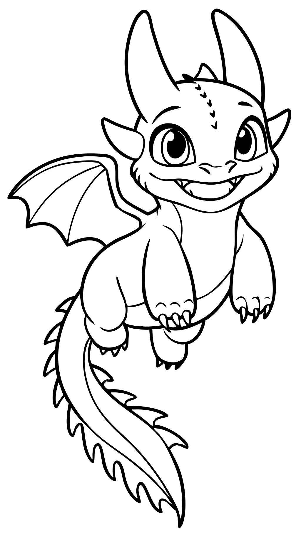 toothless coloring pages